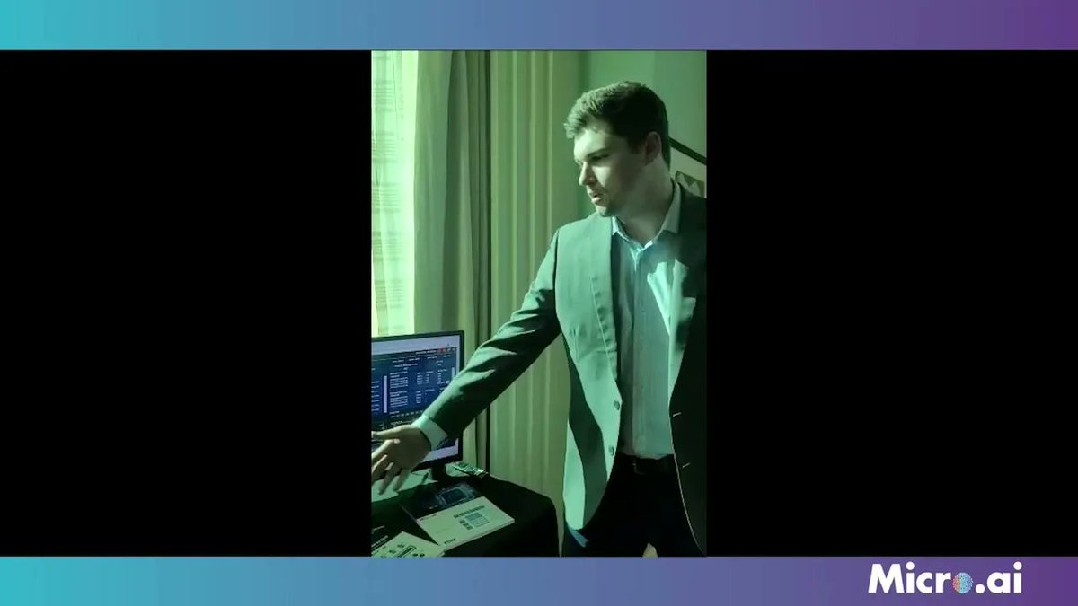 MicroAI_AI's tweet photo. In case you missed it…a short (90 second) video from CES 2022 demonstrating how MicroAI Factory utilizes Edge-AI technology to improve the efficiency of manufacturing operations. https://t.co/0zMXwLqIN0. #MicroAI_Factory #OEE https://t.co/r4l5JktjtP
