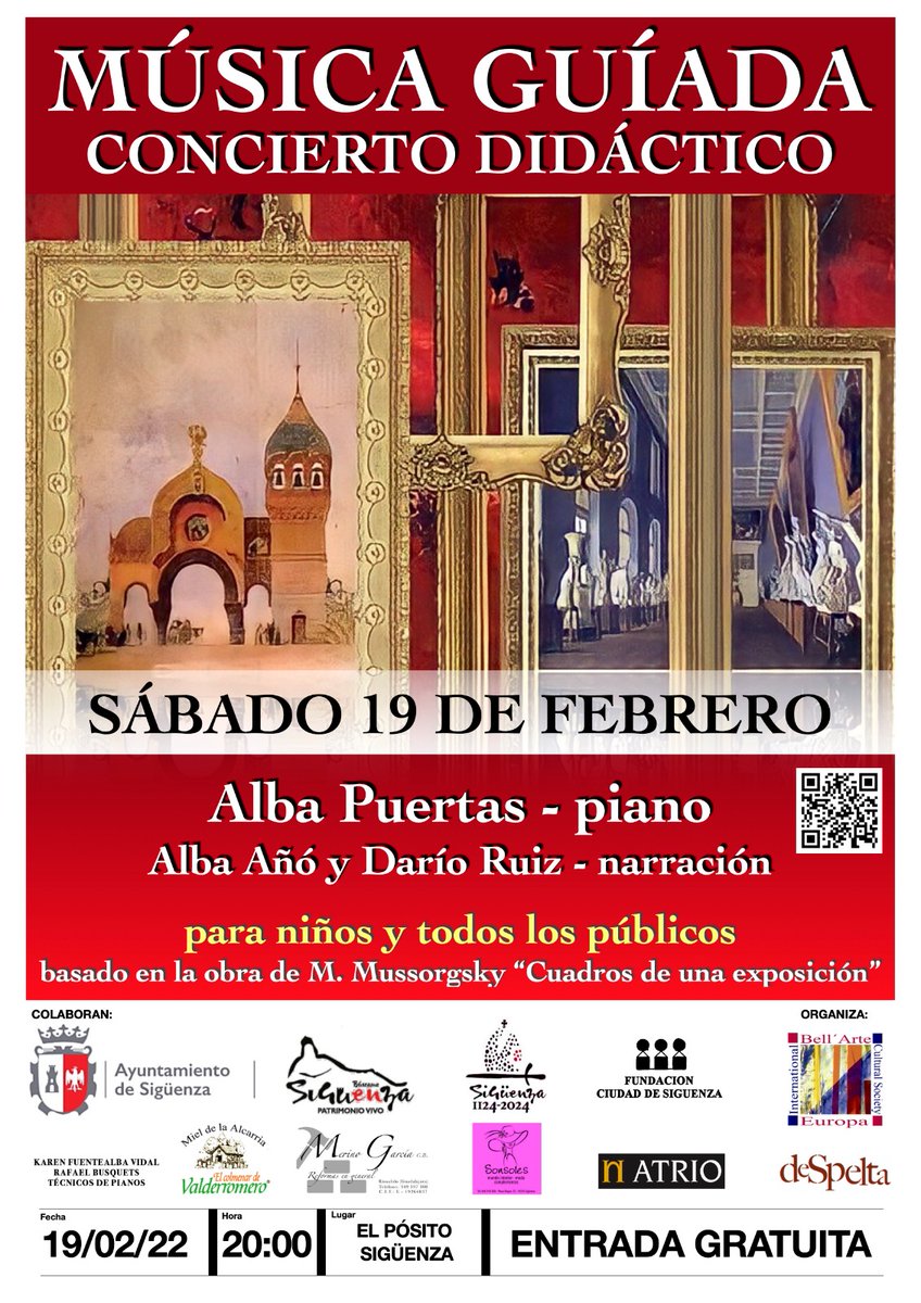 🎹 Este sábado, en el Auditorio de El Pósito, concierto didáctico de #piano #pianoplayer #PianoChallenge #músicaclasica #turismo #turismorural #Sigüenza #sigüenzamedieval #sigüenzacandidatapatrimoniomundial