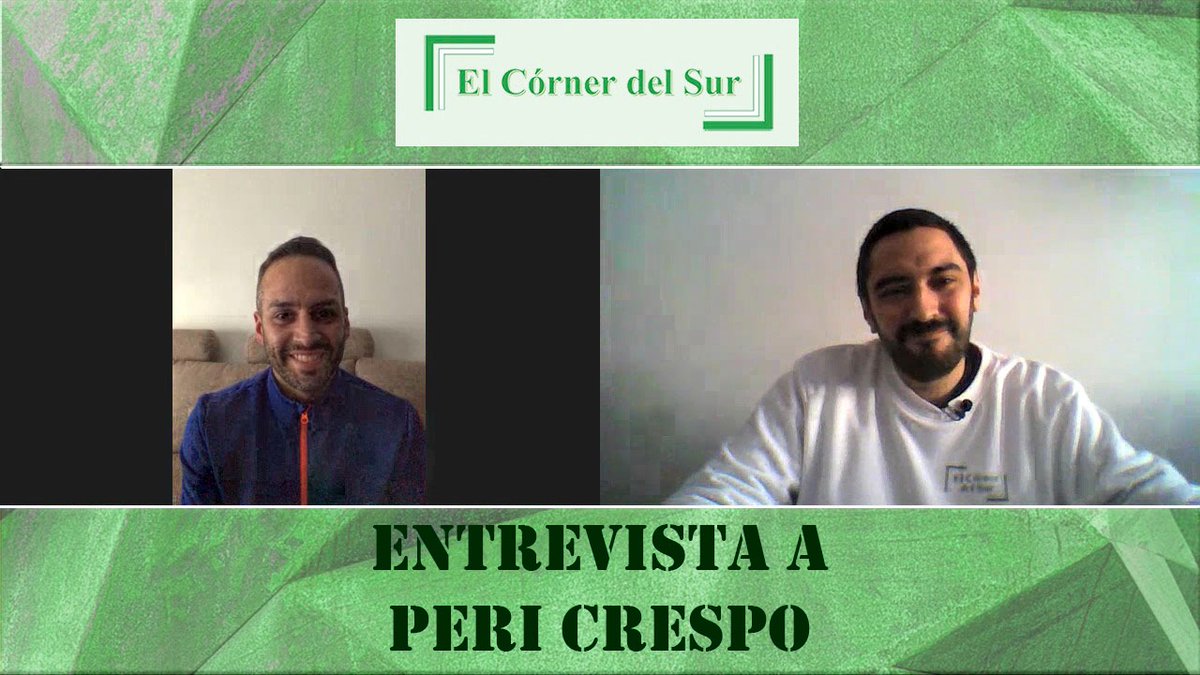 ¡Muy buenas tardes! Despedimos el día con el gran <a href="/peri_crespo/">Peri Crespo Lopez</a>, futbolista del <a href="/CD_HuetorVega/">CD Huétor Vega</a> 

youtube.com/watch?v=9ChO5u…

Haz clic en el enlace, disfruta de la entrevista... ¡Y no te olvides de suscribirte a nuestro canal de YouTube!