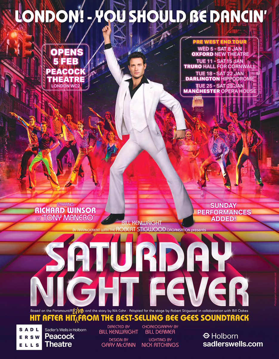InterActors's tweet photo. ๐บ๐ถ Boogie shoes on, itโs #SaturdayNightFever press night! Sending love and luck to @MichaelCortez88 โจ๐บ
#JiveTalking @Sadlers_Wells https://t.co/nPtDnXmya9