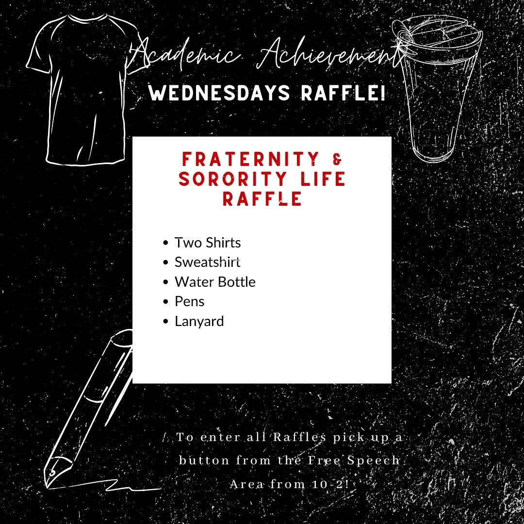 Happy Day 3 of Academic Achievement Week! Today's raffle is a signed basketball by the one and only <a href="/TexasTechMBB/">Texas Tech Basketball</a> Coach Mark Adams and a raffle from our office!