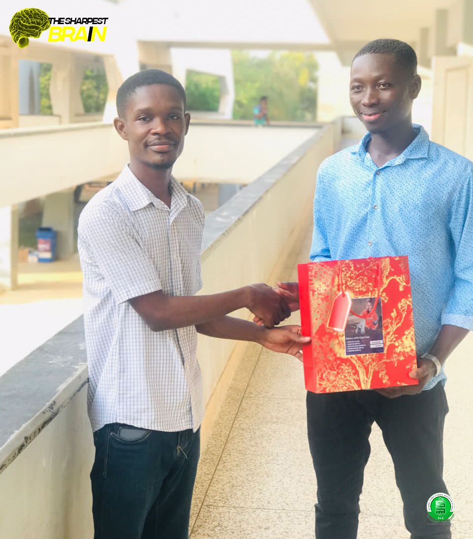 assagucc's tweet photo. 16/02/2022

Today, the Chairman for the #EducationCommittee Mr. Raymond Dacosta Azadda presented an award to @kweku_buabeng_asmah for emerging as the third week winner for the ongoing #sharpestbrain weekly competition.

Congratulations once again to @kweku_buabeng_asmah 🎉

1/2 https://t.co/GR1C0u4S9Z