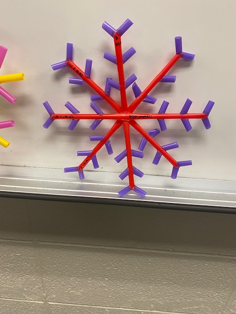 Algebraic Reasoning students are taking lines 3D! There is snow this year. So much fun in Mrs. Karnes class. @kleinOak, #Kleinfamily