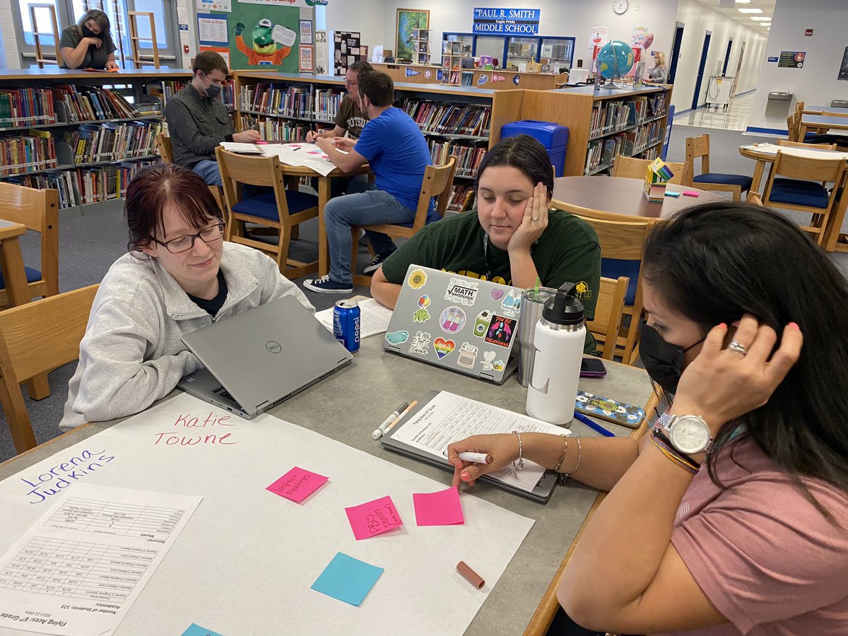 Our School Leadership Team is diving into data this afternoon to help every Eagle SOAR! <a href="/PRSMS_Eagles/">Paul R. Smith Middle</a>