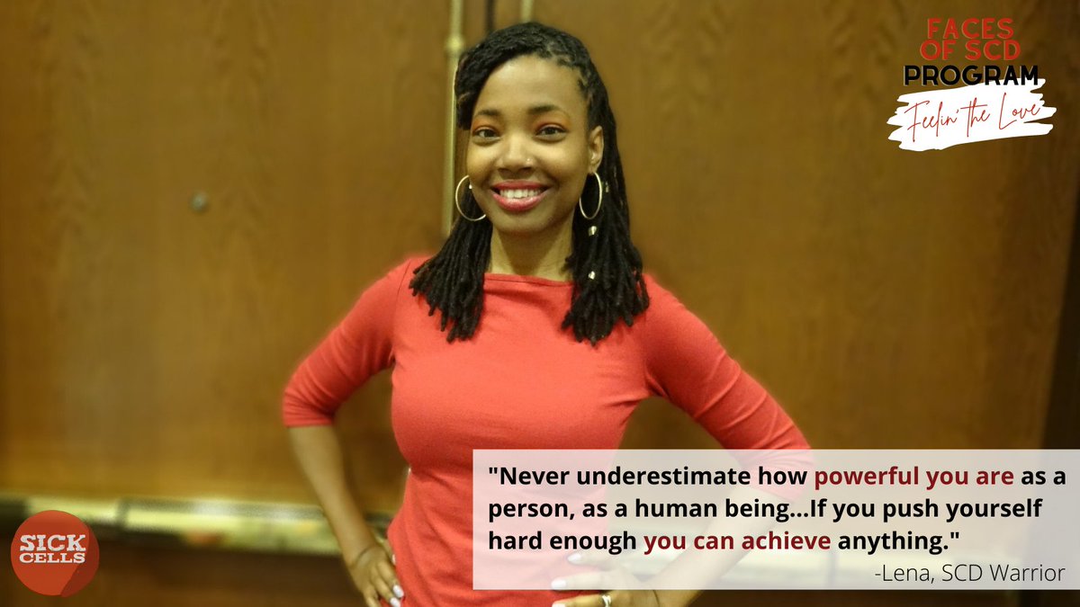SickCells's tweet photo. Let’s talk about taking care of and loving YOURSELF. Self-love is so important for the #SCDcommunity. How do you practice self-love and self-care? Read more of Lena's story on our website at https://t.co/8JES3KNN1D https://t.co/tYI2bq0CGh