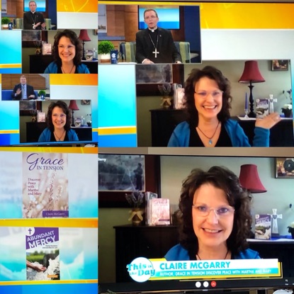 Thank you to everyone who was praying for my interview today on “This Is The Day” show on Catholic TV. I felt surrounded in love and grace and was able to work through the tech glitches, despite my shaking fingers hitting all the wrong buttons! #CatholicTV #ThisIsTheDay <a href="/OSV/">Our Sunday Visitor</a>