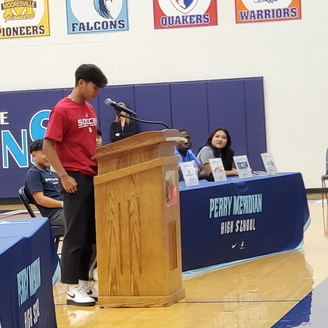 PMHSCapstone's tweet photo. Congratulations to Researcher Joseph on signing with Uindy Soccer! https://t.co/5I8TjqXV36