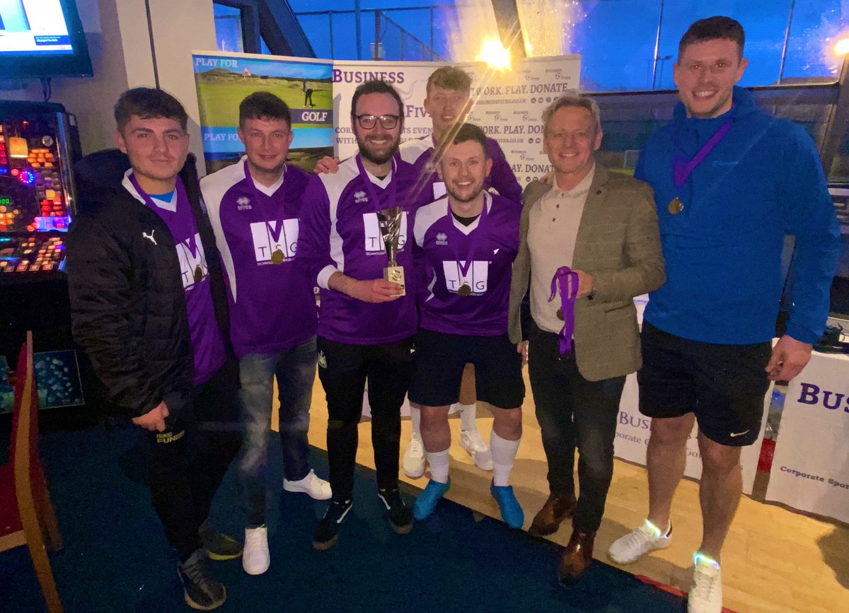 BusinessFives's tweet photo. Congratulations @TSGltd team 2 for winning the #ChampionsLeague and becoming our new #Newcastle #biz5s champions 👑

The team won a £500 donation for @mentalhealthuk 👏🏻 

#charity #footballforgood https://t.co/fexr8aNPwC