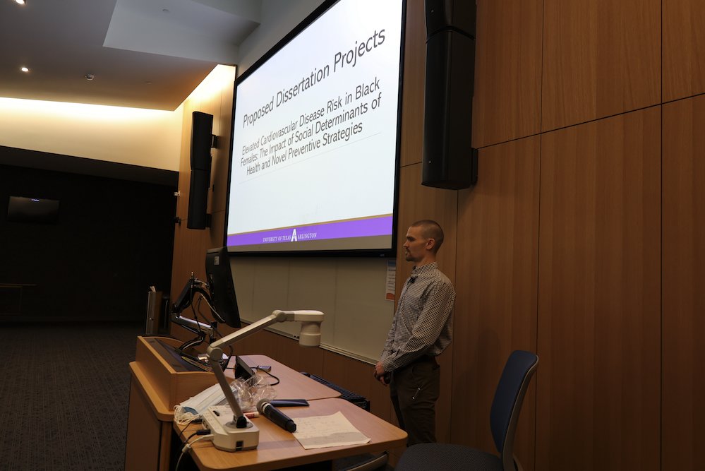 utaconhi's tweet photo. Zachary T. Martin, M.S., Ph.D. Candidate, presented his seminar entitled: “Elevated Cardiovascular Disease Risk in Black Females: The Impact of Social Determinants of Health and Novel Preventive Strategies".

Awesome job today, Zachary! https://t.co/94NFUsqsW9