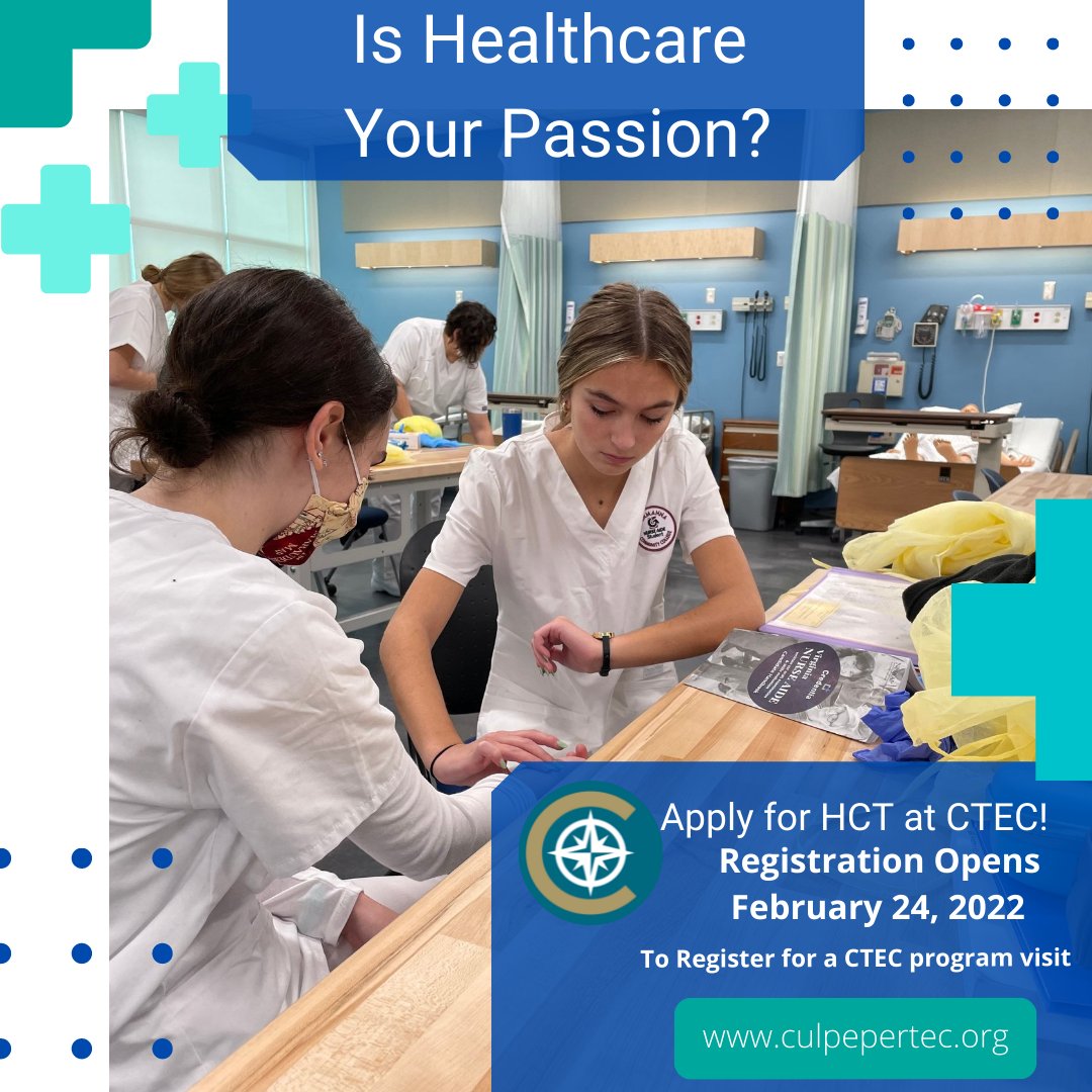 CCPSCCHSGuide's tweet image. Interested in CTEC? Registration is opening February 24th!  #bettereveryday #seizeopportunity