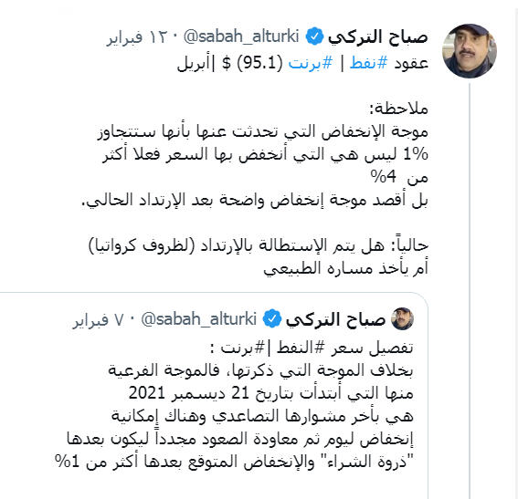 sabah_alturki's tweet photo. عقود #نفط |#برنت تفقد مكاسبها لليوم
وتسجل (91.73) دولار بعد أن سجلت أعلى
سعر (96.043) $ والأدنى لـ اللحظة (91.089)$
وبذلك يكون السعر فقد (5.84)% مقارنة بأعلى
سعر قبل الأمس (96.748) $
ولا إيجابية إلا بعد إختراق "مق"=92.89
__
تم تحديد موجة الإنخفاض هذه مسبقاً وبدقة
عالية.
#oill https://t.co/Ga9fdXywfU