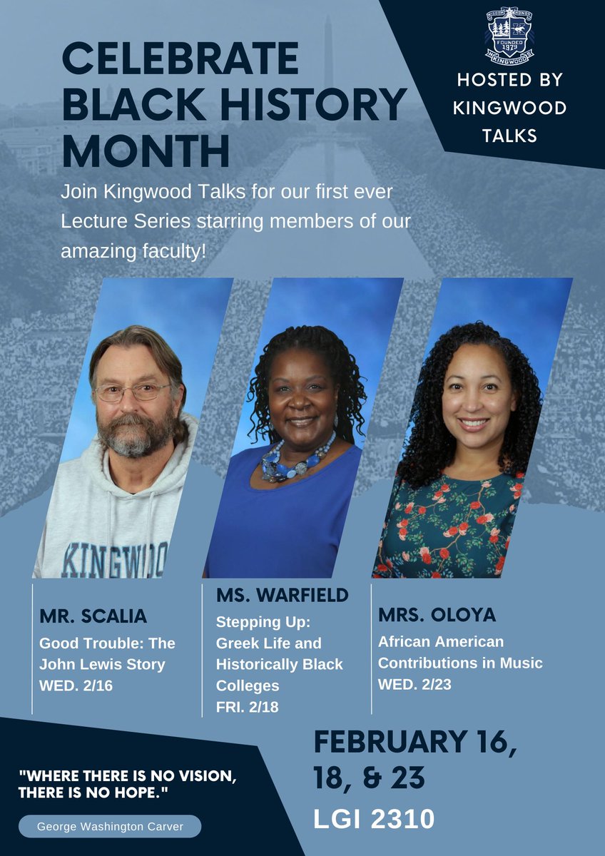 KHSMustangHour's tweet photo. Mr. Scalia gave a great talk today. Make plans to be in LGI 2310 on Friday for a discussion about HBCUs, Greek life, and the history of stepping with Ms. Warfield! @HumbleISD_KHS @khs_counselteam @khs_lib https://t.co/sdYQsaKEfu