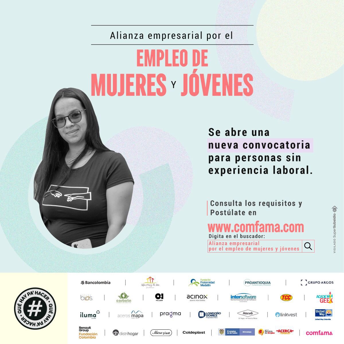 Cuando las empresas se unen para crear oportunidades de empleo hay motivo para celebrar. Por eso me emociona contarles que la Alianza empresarial por el #EmpleoMujeresyJóvenes abrió inscripciones esta semana para su cuarta convocatoria.
bit.ly/PostulateAlian…