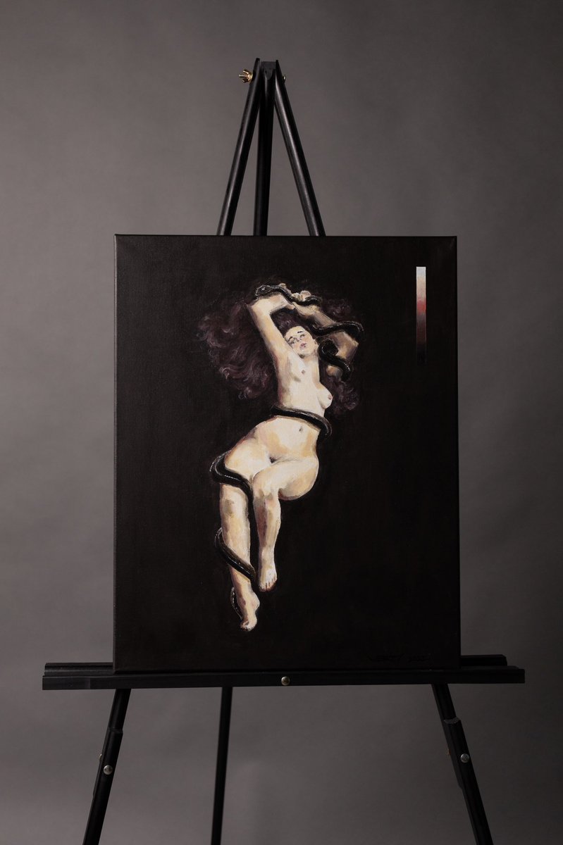 me and my painting I made for my new song “II. Lust” 

Lust, 16” X 20” Acrylic on Canvas

linktr.ee/LORDVERM

#art