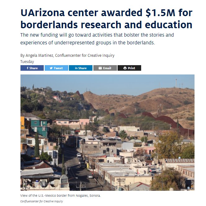 We are delighted to announce that Confluencenter has been awarded $1.5M from The Andrew W. Mellon Foundation to continue our borderlands research, education, and storytelling program, #Fronteridades.