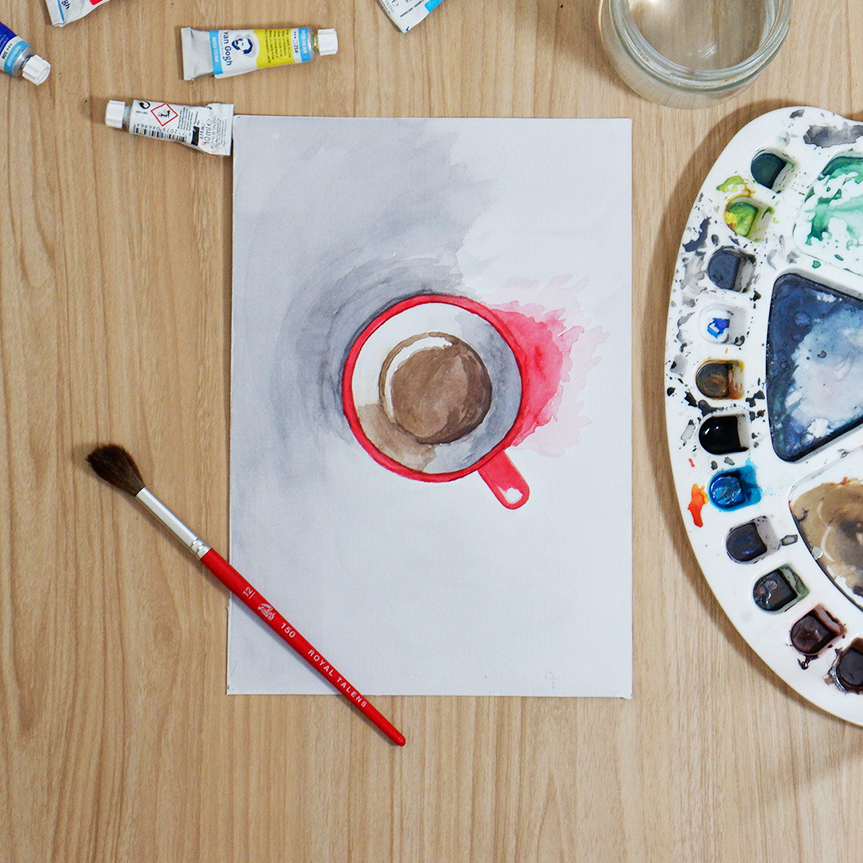 pur_bw's tweet photo. "Smeared Sip in Dissolving Cup"
Your last sip of #coffee, the last taste to your tongue, or even your last grasp of reality?' .

#art #watercolorpainting https://t.co/LOcLHvqaK7