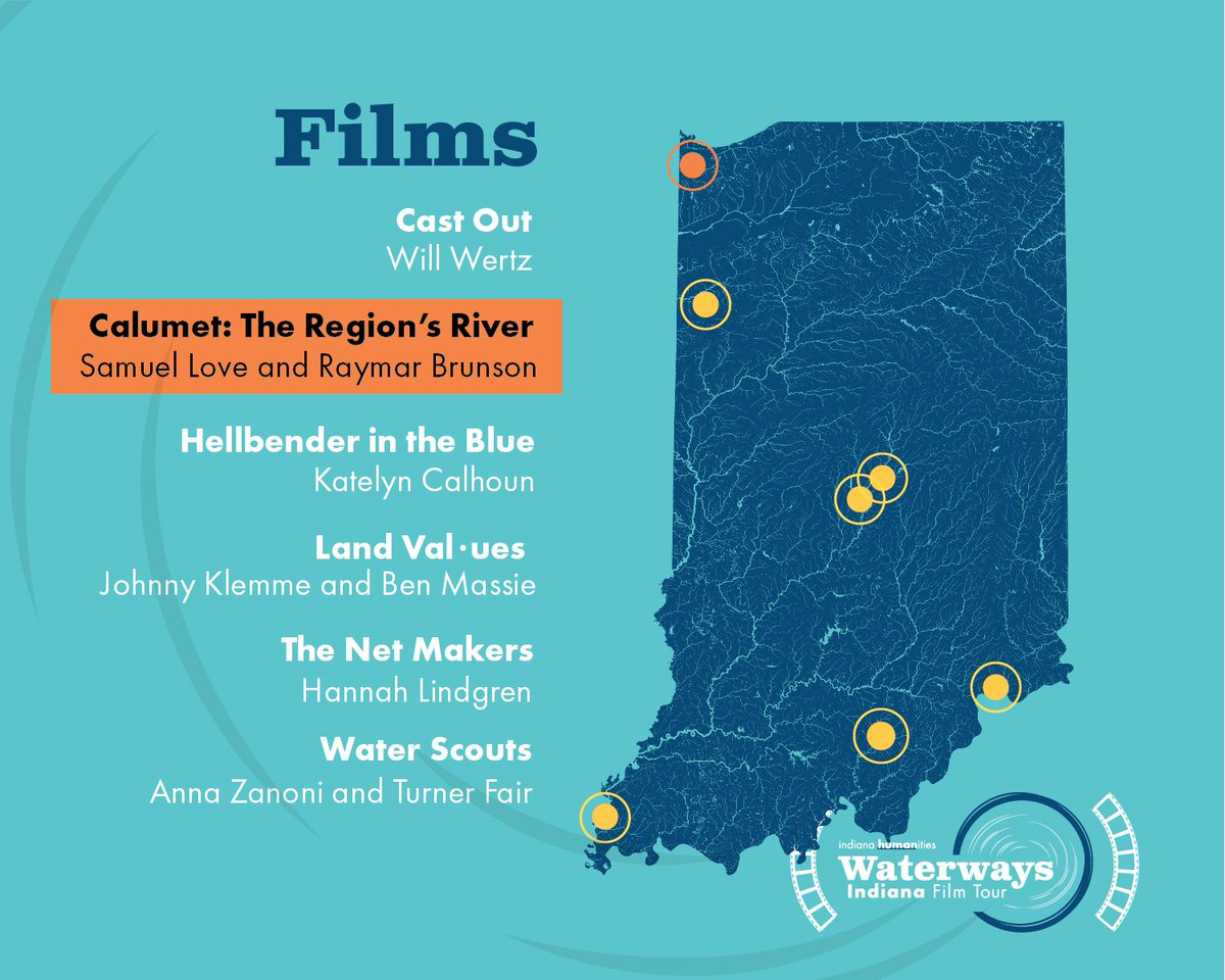 INHumanities's tweet photo. In "Calumet: The Region’s River", Gary artists Samuel Love and Raymar Brunson journey along the Calumet river to explore the social, ecological and economic forces that have shaped the waterway and wetlands system of Northwest Indiana. #WatewaysFilmTour #Unearthed https://t.co/0wZQwzzCNf