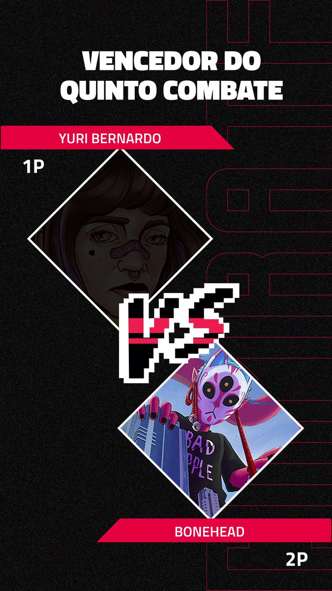 pixelshow's tweet image. BoneHead avança, e segue para as quartas de finais!

#PixelShowCombate22 
#RinhaDeArtista