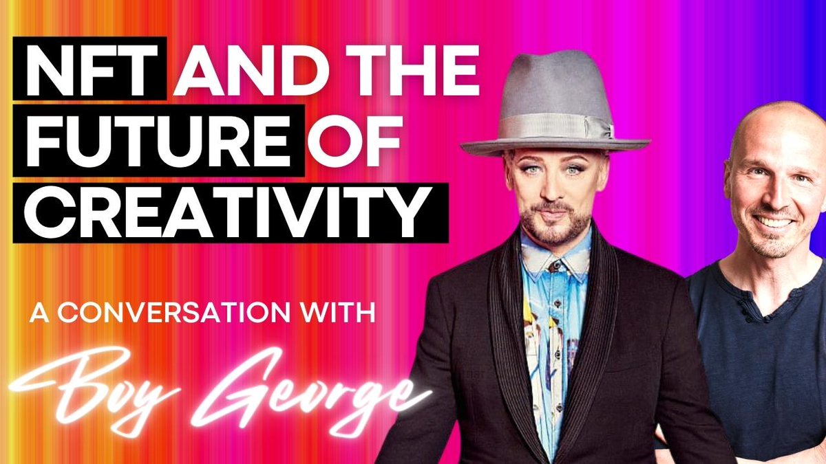 montemagno's tweet photo. I interview many cool people in my life but @BoyGeorge has to be one of the coolest!
Hope you enjoy this conversation
https://t.co/Iw1HZgNbzV
#thecryptoqeueenz #NFT @thecryptoqueenz https://t.co/x5ZA1aED8M