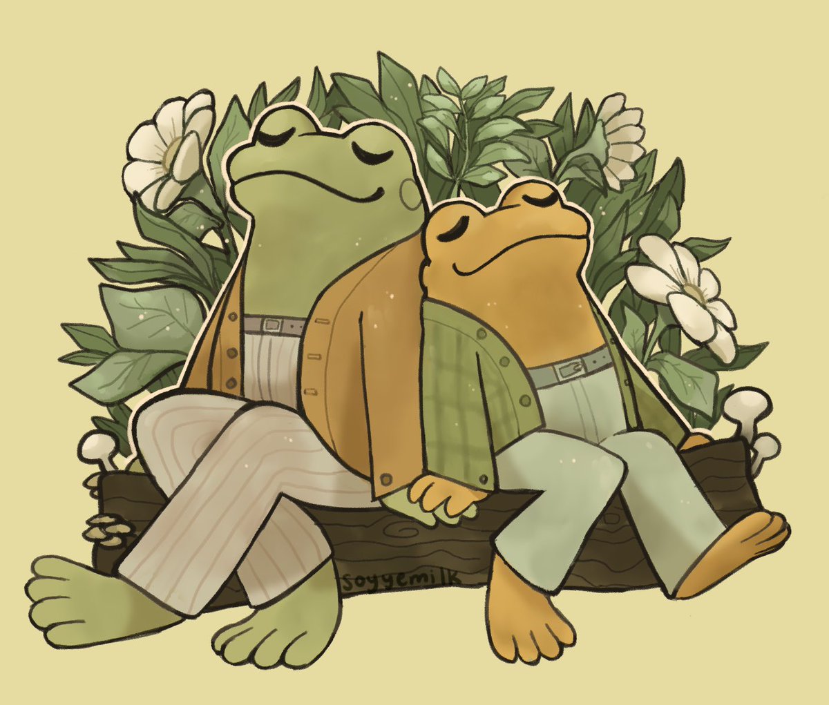 soyyemilk's tweet image. 🌿🌼🌿
frog and toad