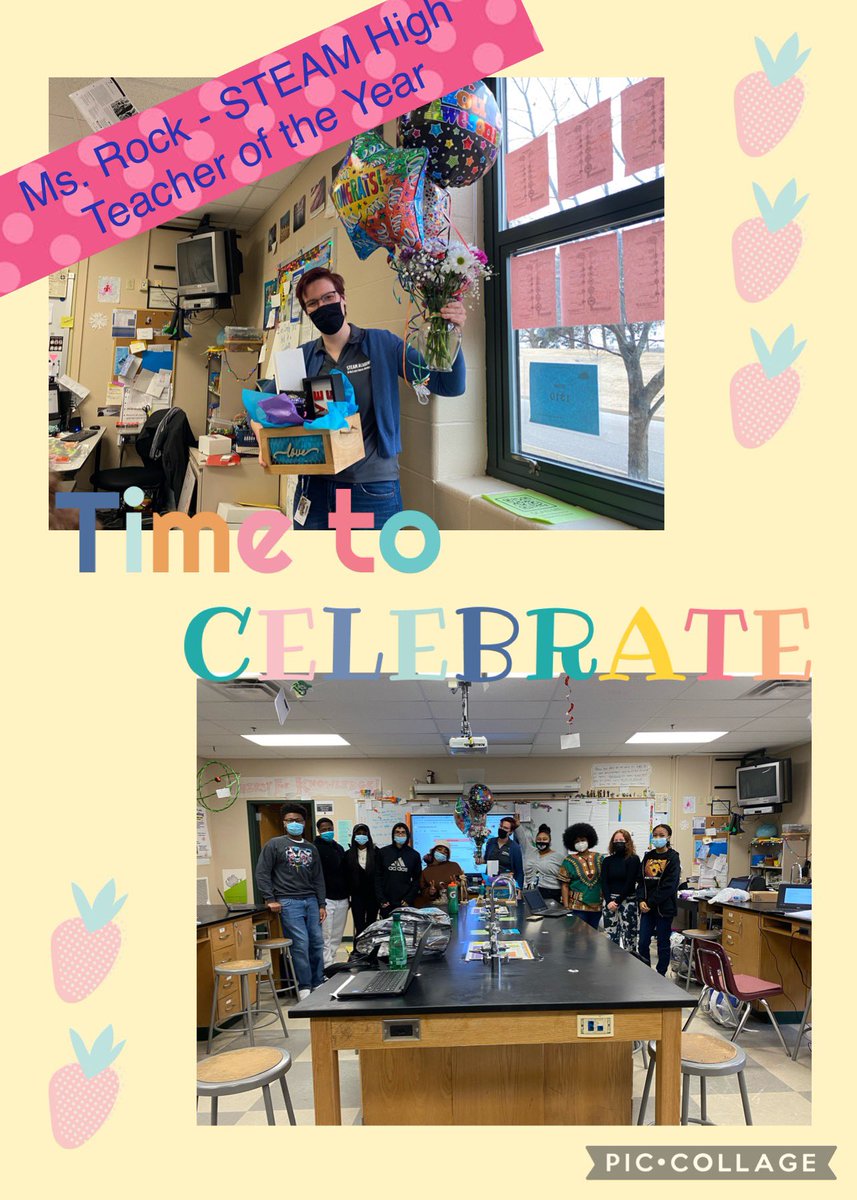 STEAMAcademyMSB's tweet photo. STEAM High Celebrates Ms. Rock - our Teacher of the Year #STEAMHigh #BulldogNation https://t.co/x6QUJqBb48