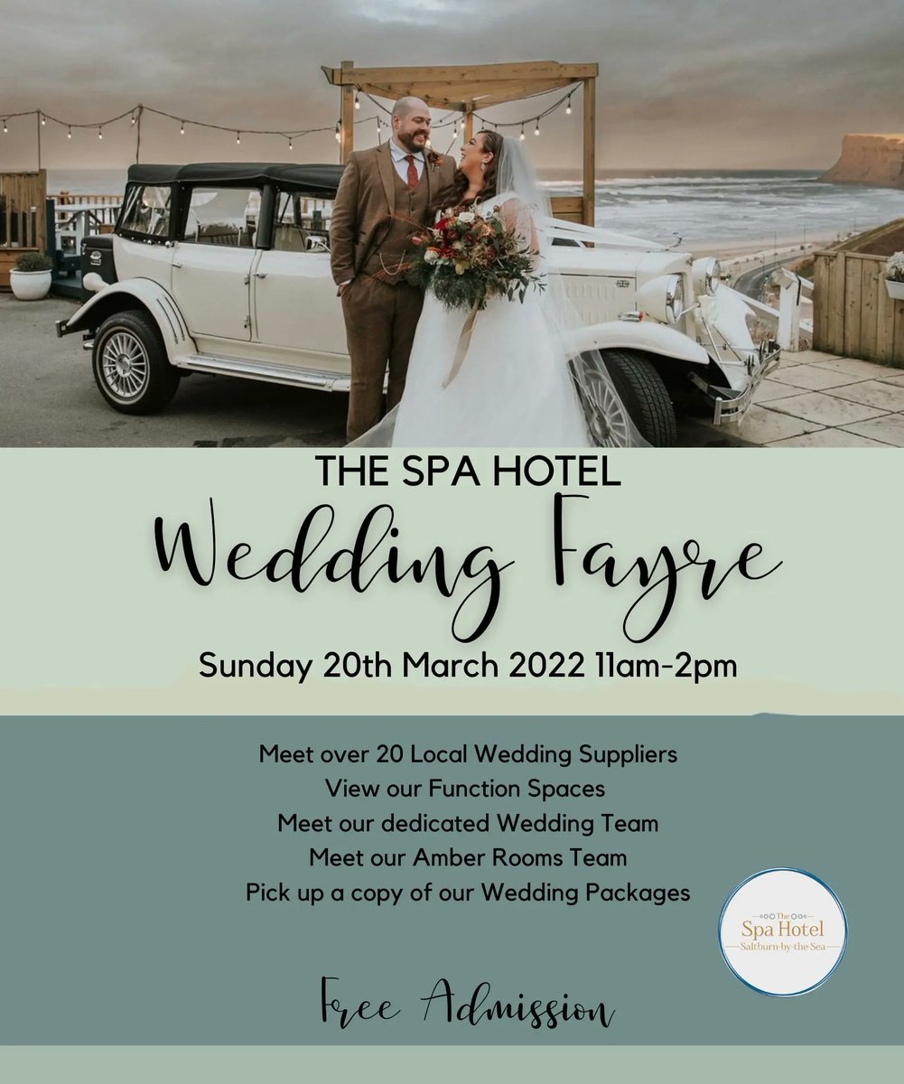 Don’t miss our Wedding Fayre on Sunday 20th March 🤍✨

#spaevents #thespahotelsaltburn #weddingvenue #weddingsuppliers #saltburnwedding #northeastwedding #weddingfayre #weddingshowcase #weddingvendors #weddingsuppliers #weddingplanning