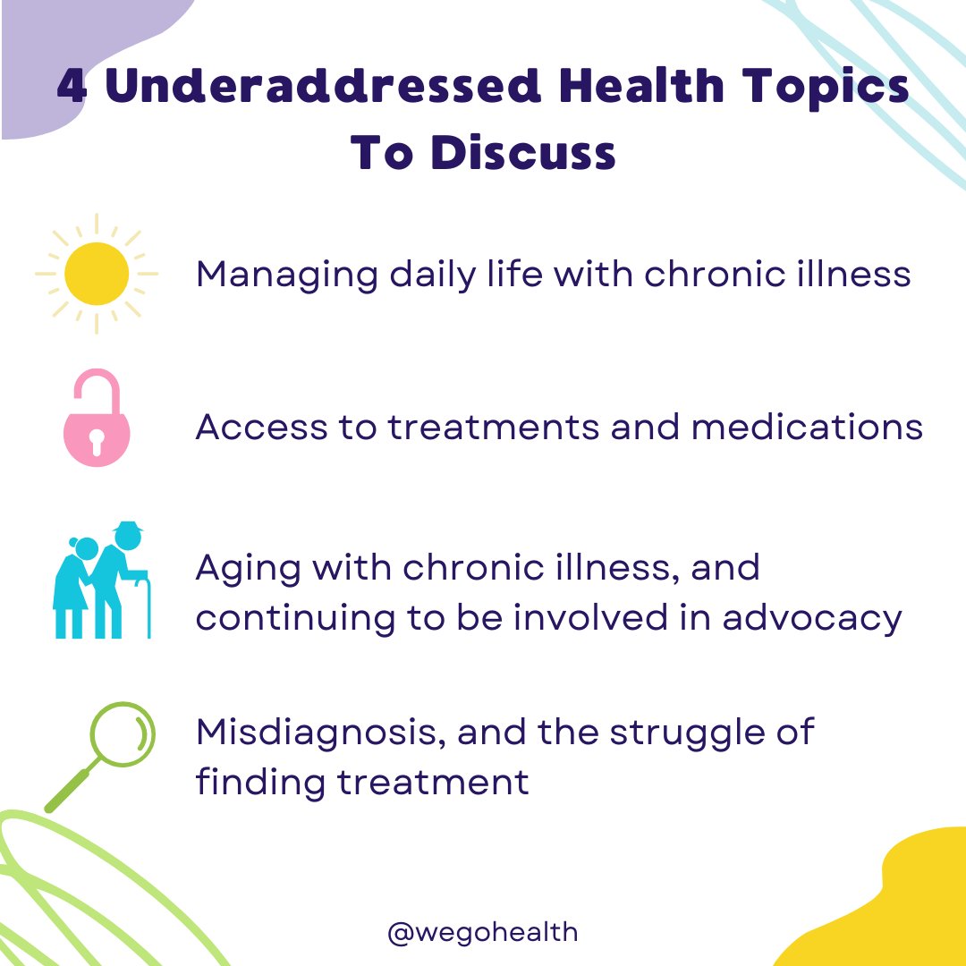socialhealthnet's tweet photo. In the wide world of patient advocacy, there are so many different topics to discuss. From self-care to finding a diagnosis, patient leaders guide and shape conversations every day. What topics would you like to see receive more attention in the patient community? #WEGOHealth https://t.co/LN90GWU0Hp