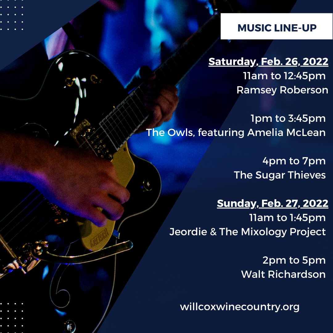 Music ine-up for the Arizona Wine Garden Party - 2/26&amp;27. Tickets at …zona_wine_garden_party.eventbrite.com

#wine #vineyard #arizonawine #arizona #tempearizona #tempe #singh #singhfarms #singhmeadows #willcox #awardwinning #sonoita