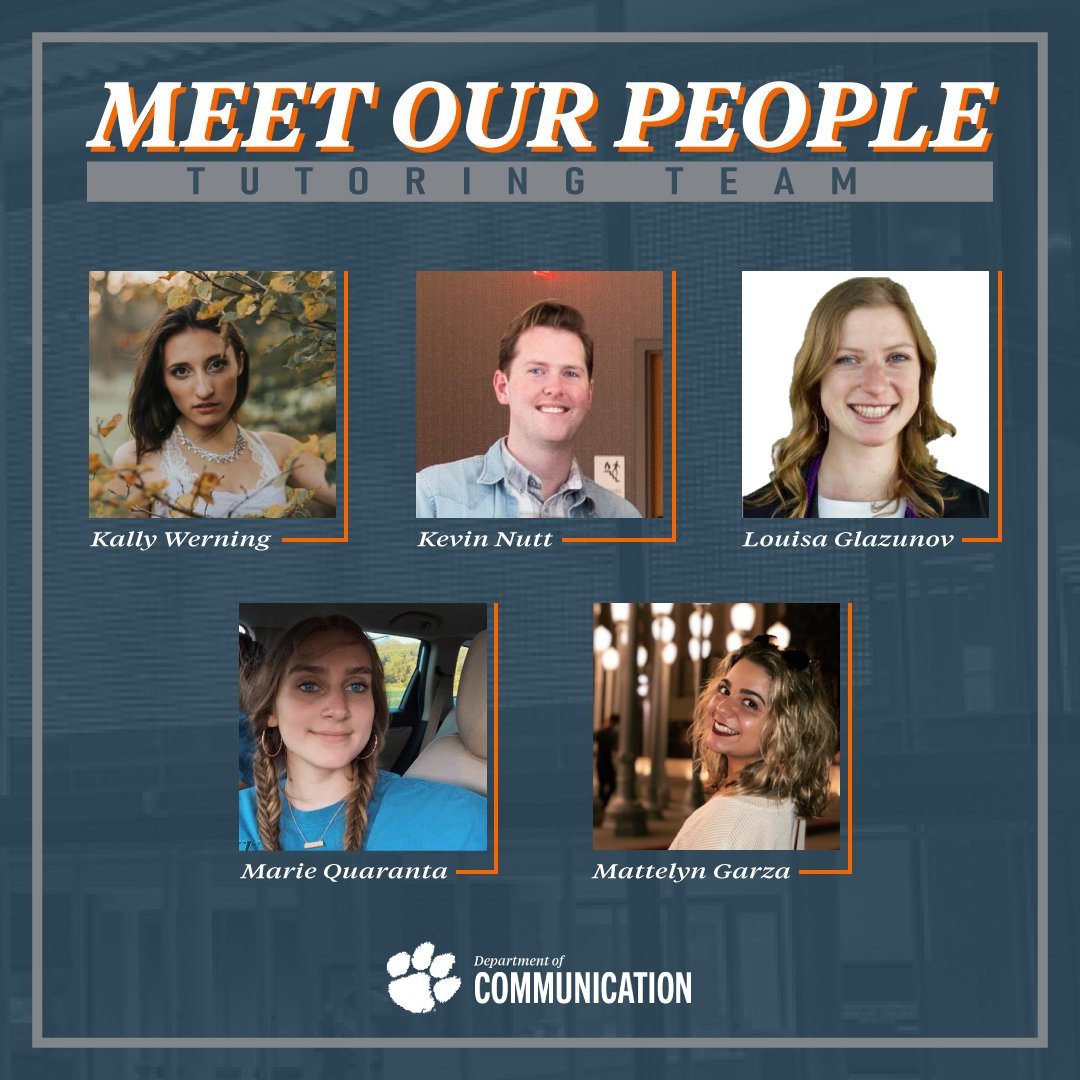 CU_CommCenter's tweet photo. MEET OUR PEOPLE

Part 3: Our tutors!

This group, composed of both graduate and undergraduate students, will do everything they can during students' appointments to help them succeed on their next speech or interview. https://t.co/QnELplTnZX