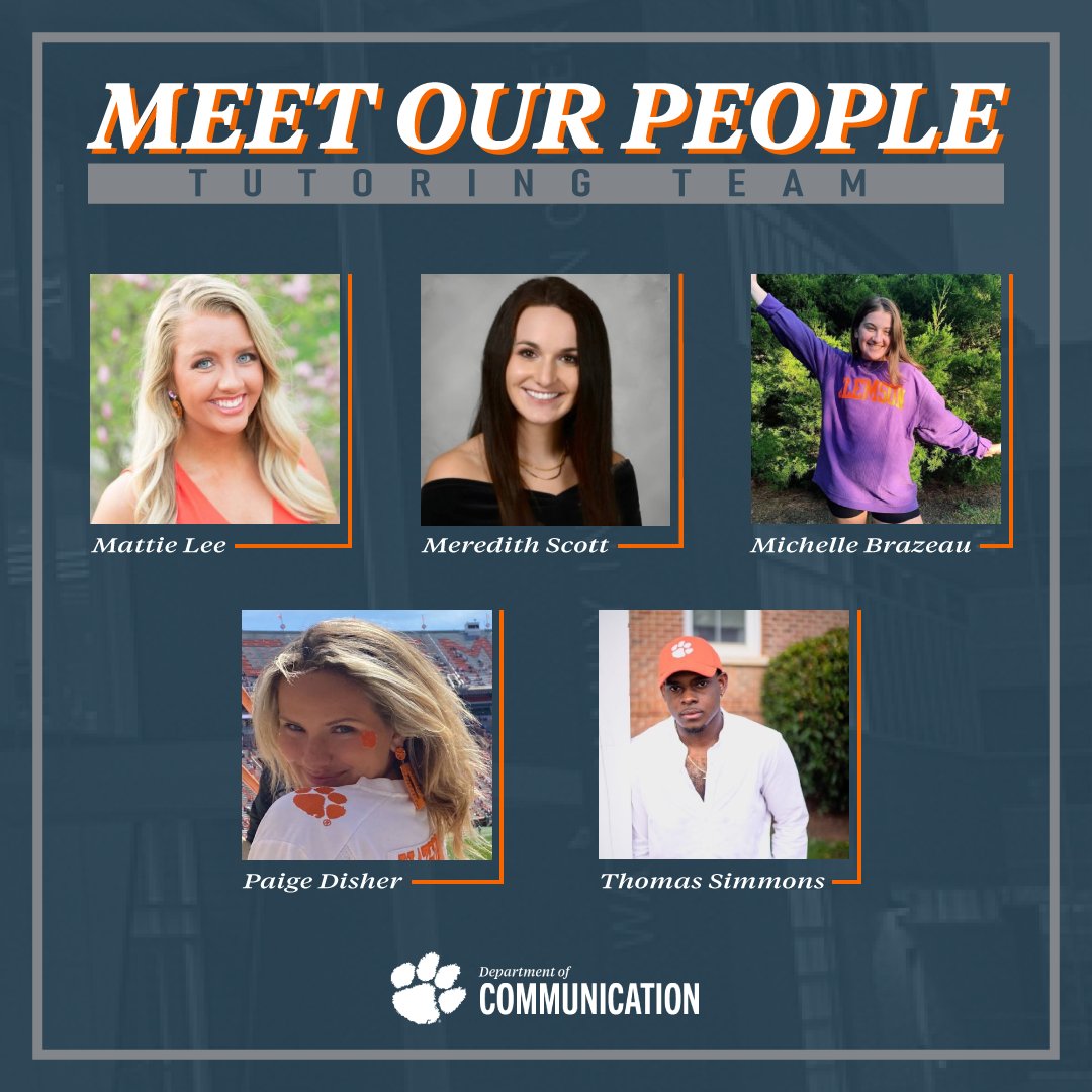 CU_CommCenter's tweet photo. MEET OUR PEOPLE

Part 3: Our tutors!

This group, composed of both graduate and undergraduate students, will do everything they can during students' appointments to help them succeed on their next speech or interview. https://t.co/QnELplTnZX