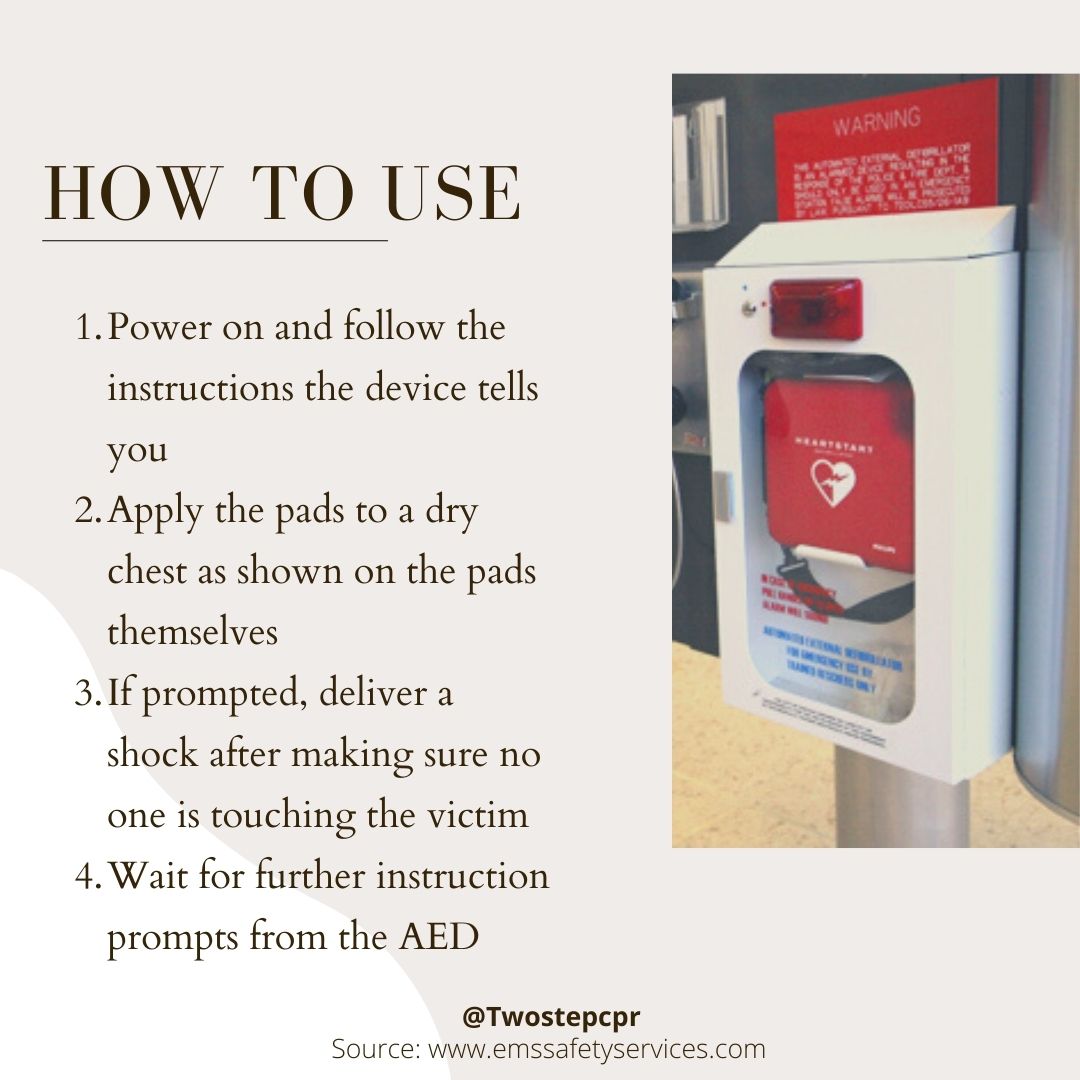 twostepcpr's tweet image. Have you seen this before? This is an Automated External Defibrillator (AED). Read our post to learn more about how it can be used during #TwostepCPR! 
#healthcorps #txcares