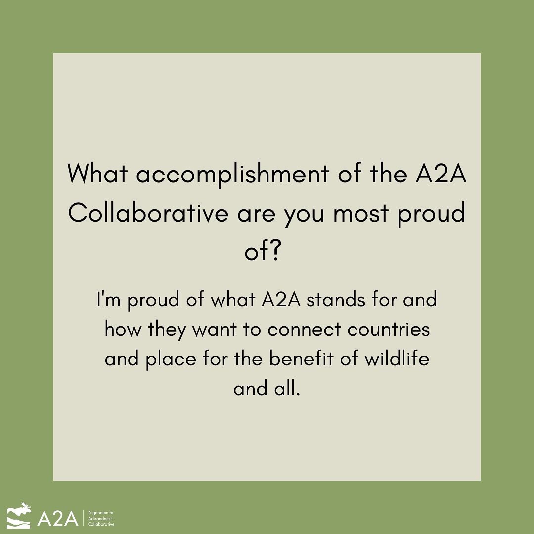 Meet the A2A board! This
week we're featuring Bethany Garretson. Bethany is currently an Instructor of Environmental Studies and Recreation at Paul Smith's College and Clarkson University. She joined the A2A board in 2021 and is currently our Vice President. Swipe to learn more!