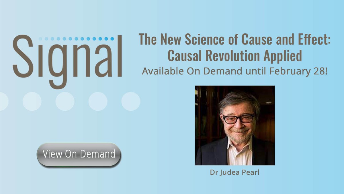 ISPORorg's tweet image. Have you watched the latest #ISPORSignal Series event on demand? The episode will be available on demand for just 2 more weeks—until February 28. Hear from @YudaPearl &amp;amp; @UweSiebert9 on the relationship between cause &amp;amp; effect and #HEOR.  ow.ly/1t9A50HUAkx