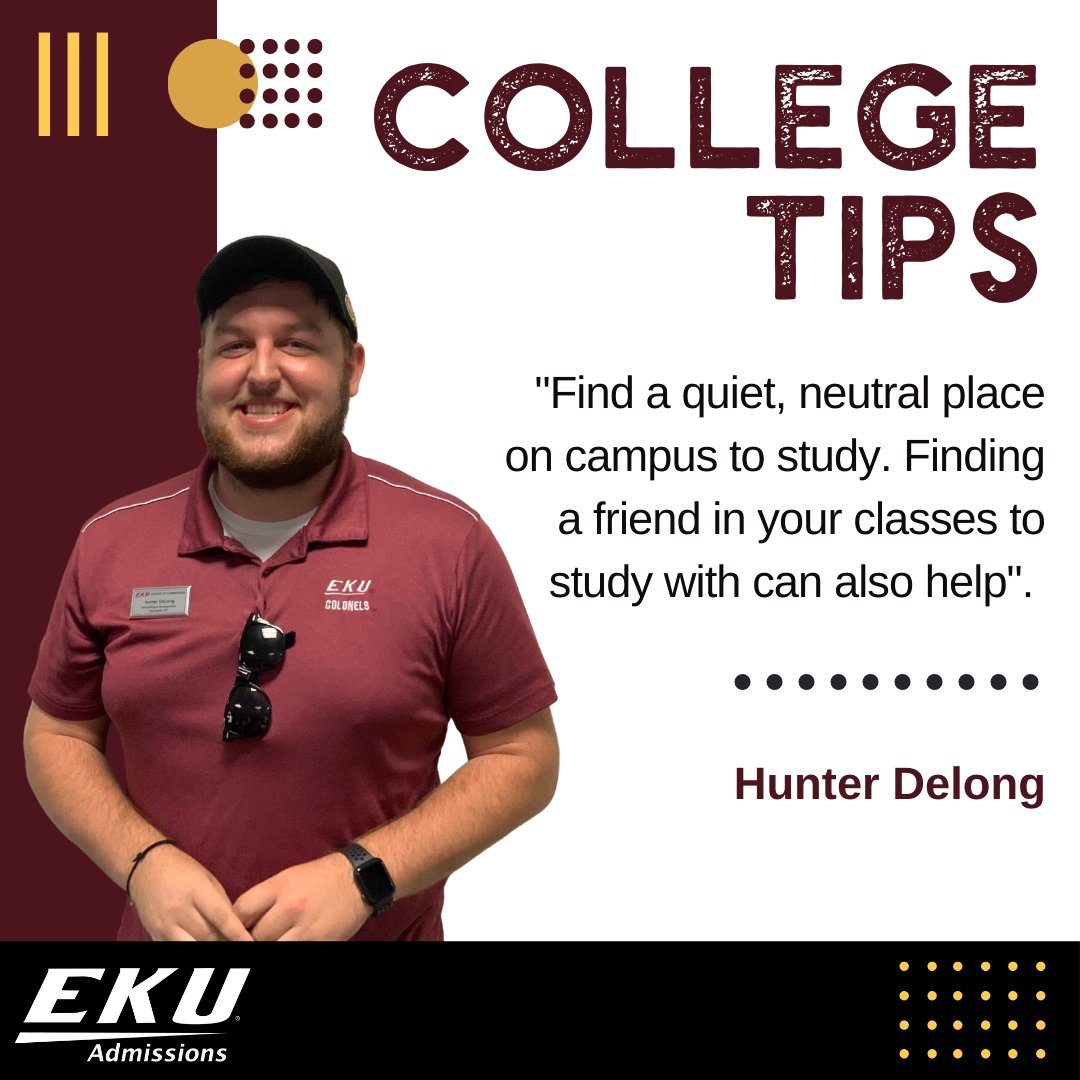 Here are some tips from current Colonels when starting at #EKU!⁠ #FutureColonel