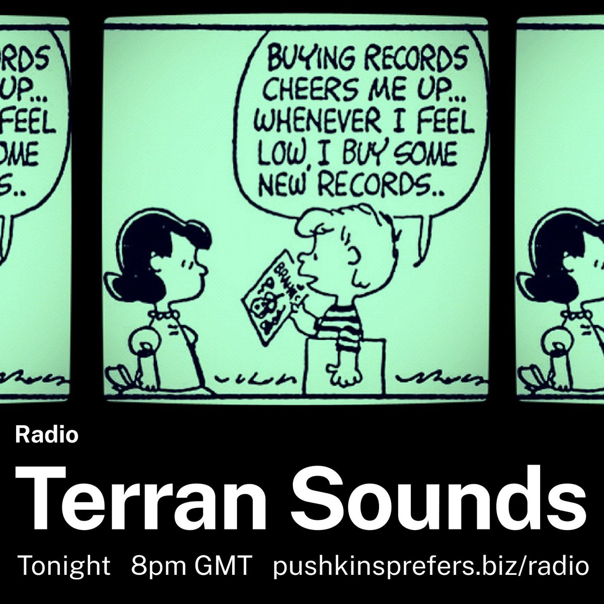 peanuts is truth

Terran Sounds on now till 11pm with all sorts of evening music 

pushkinsprefers.biz/radio/

x
