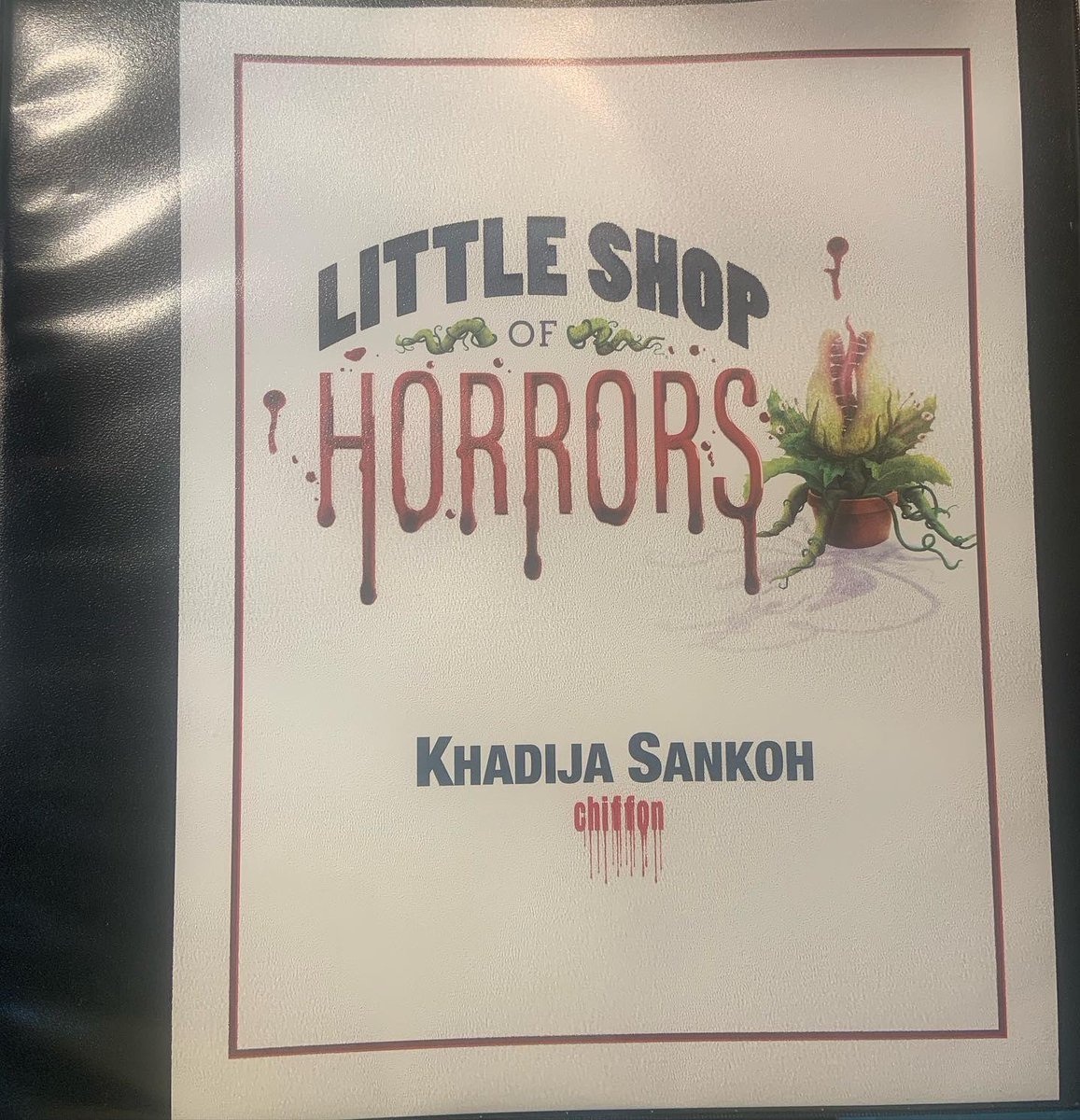 See me as Chiffon in Little Shop Off-Broadway! Starting March 8th. Get your tickets now!!