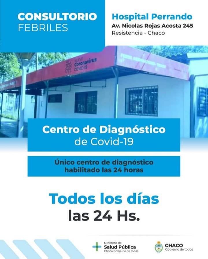 ChacoSalud's tweet photo. 😷 Centros de diagnóstico de COVID-19 habilitados durante esta semana en el Gran Resistencia.

#SaludPublica https://t.co/OqR5WGPubc