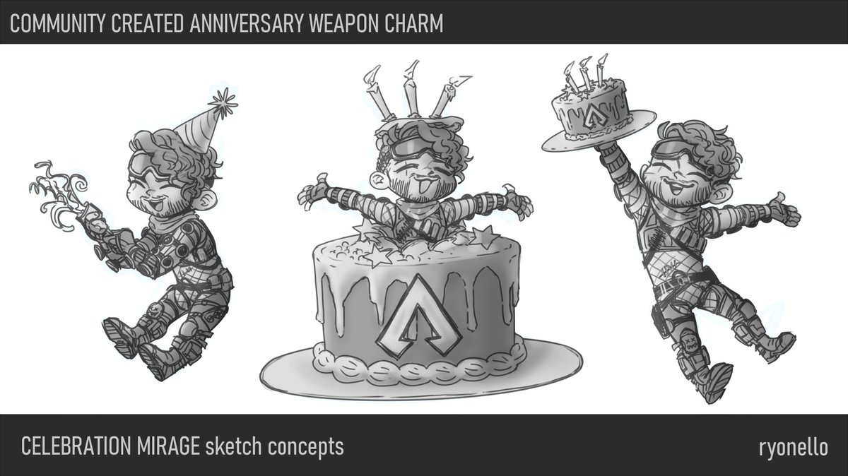 thank you guys for all of the love - genuinely cannot put into words how thrilled i am to be able to say i got to design a real life in game mirage charm!! 🥺😭💘
happy anniversary legends i hope yall like him 🥰
#ApexLegends