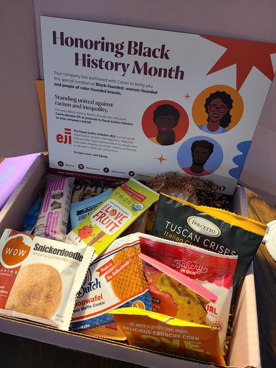 dawn_chadwick's tweet photo. Love this, tasty snacks, supporting great businesses, and supporting EJI! Thank you @TheGeneralAuto what a great place to work! https://t.co/5dKPYAG8gb