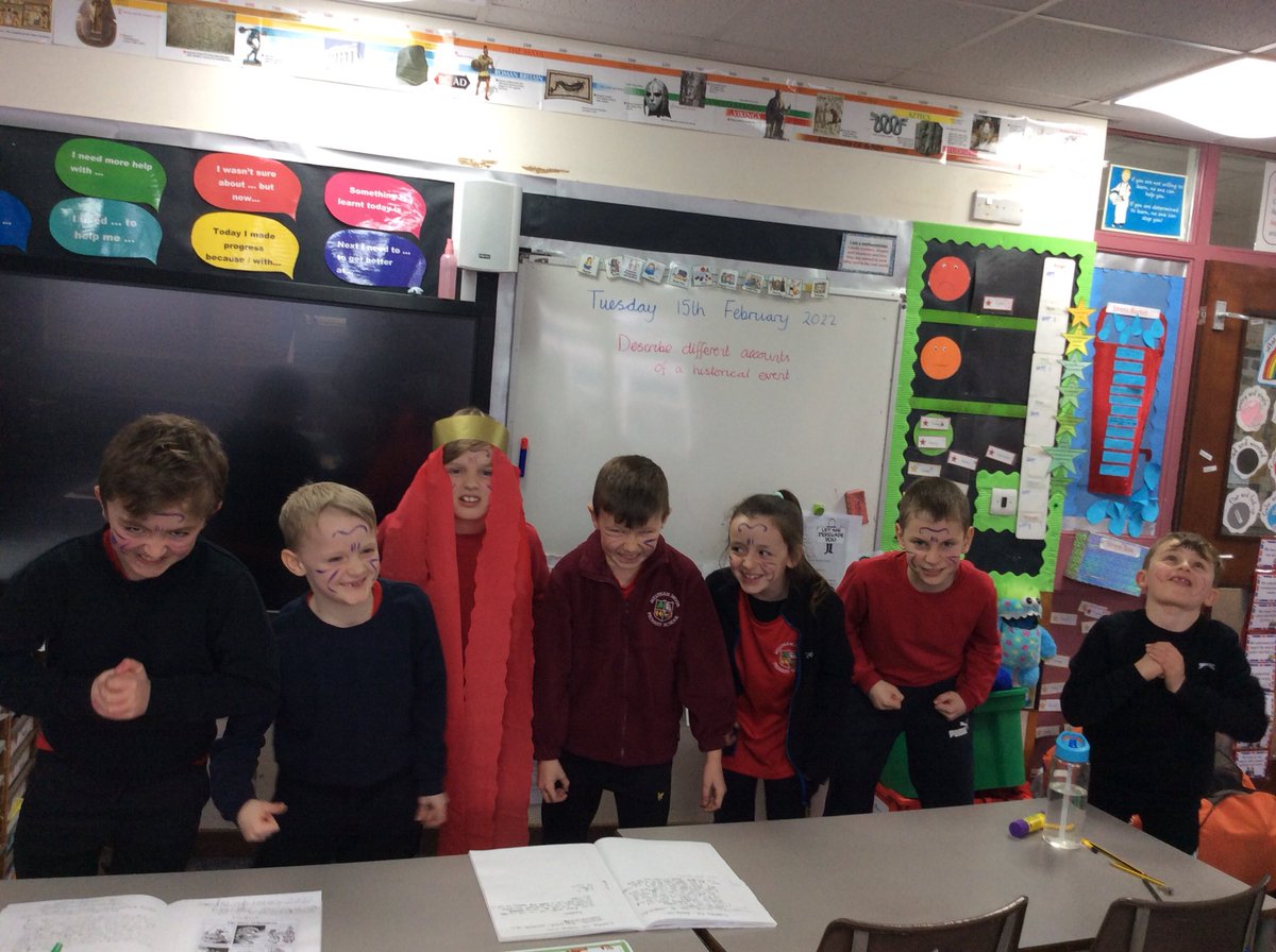 MelthamMoor's tweet photo. We have been studying Boudicca’s rebellion in history. We did some performance work and a few children were able to dress up as Boudicca and some were her Celtic followers. They were a pretty fearsome bunch!
#Year3 #MMHistory https://t.co/pCXEjKMsqN