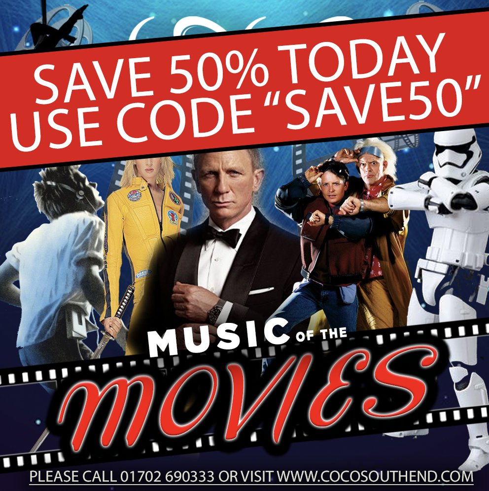 The best MOVIE SOUNDTRACKS in one show! 😱😍 - mailchi.mp/cocosouthend/m…