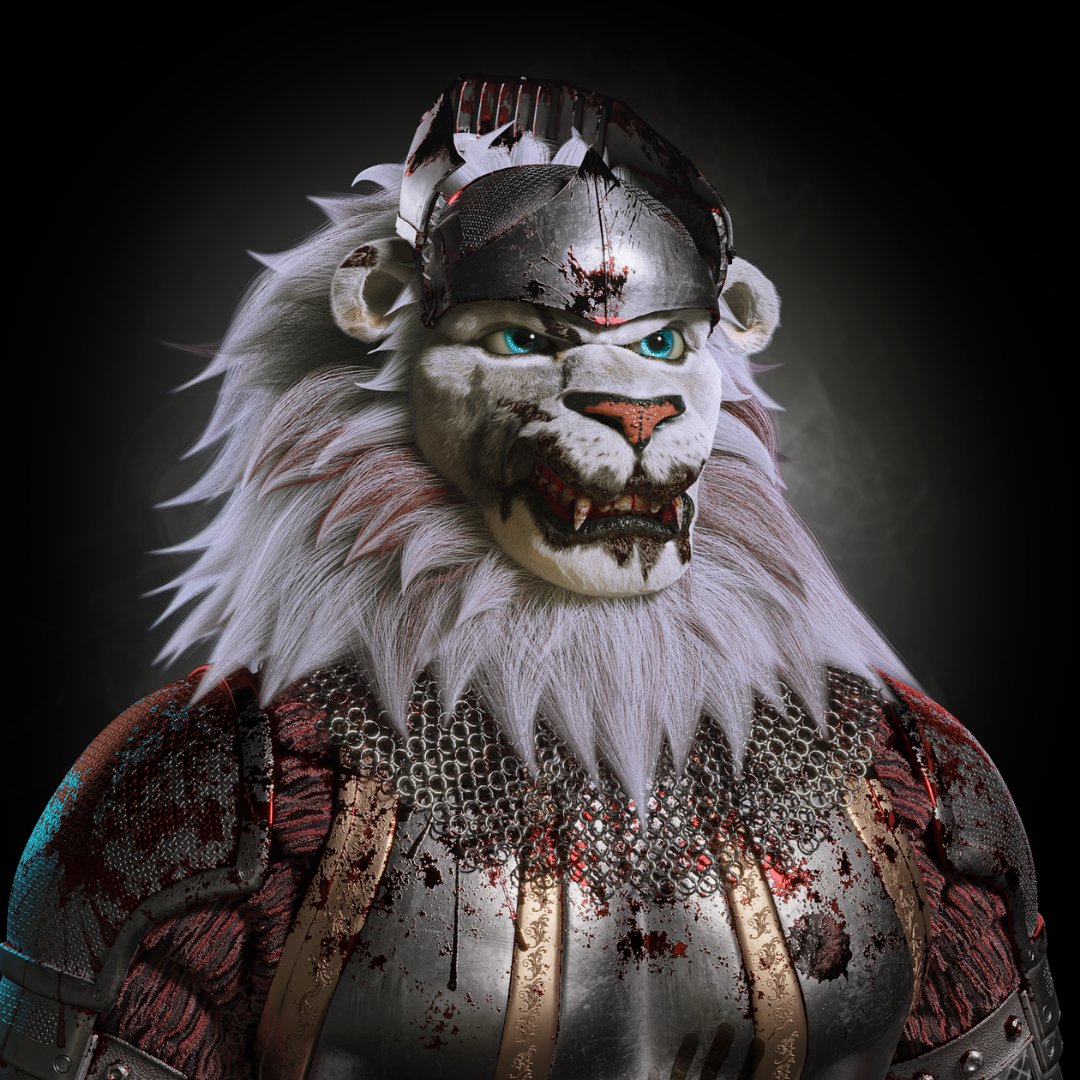 metalionkingdom's tweet photo. “Thy shall no longer be scared” is what Brutus the gatekeeper of all the lions implied. “Because my brave sword will save all your dear lives” ⚔️ 🦁

PS our brand new website is online check the link in bio! 👀 https://t.co/cHFseQ1NJl