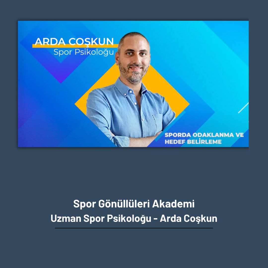 Mentalift kurucularımızdan Spor Psikoloğu Arda Coşkun, Spor Gönüllüleri Akademi'nin konuğuydu. "Sporda Odaklanma ve Hedef Belirleme" konulu videomuza aşağıdaki linkten ulaşabilirsiniz. Keyifli izlemeler...
<a href="/ardacoskun3/">Arda Coskun</a> 

youtube.com/watch?v=cCaufX…
