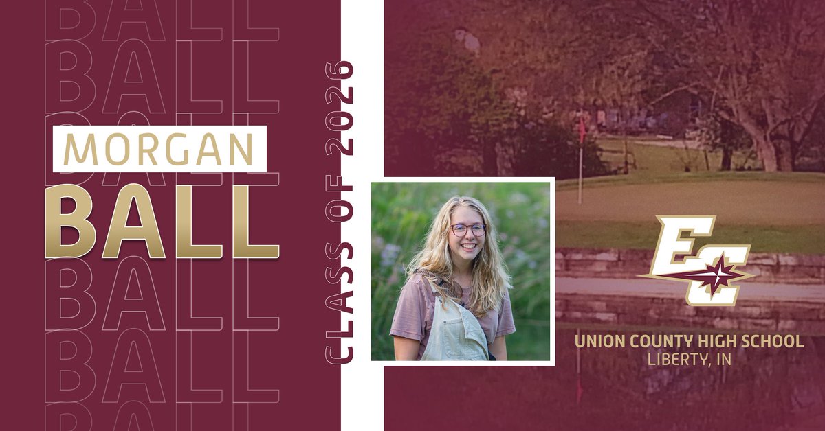 Earlham_WGolf's tweet photo. Earlham Women’s Golf welcomes Morgan Ball to our family next year!!! #ECclassof2026 #FFIL https://t.co/r9voWu5nJy