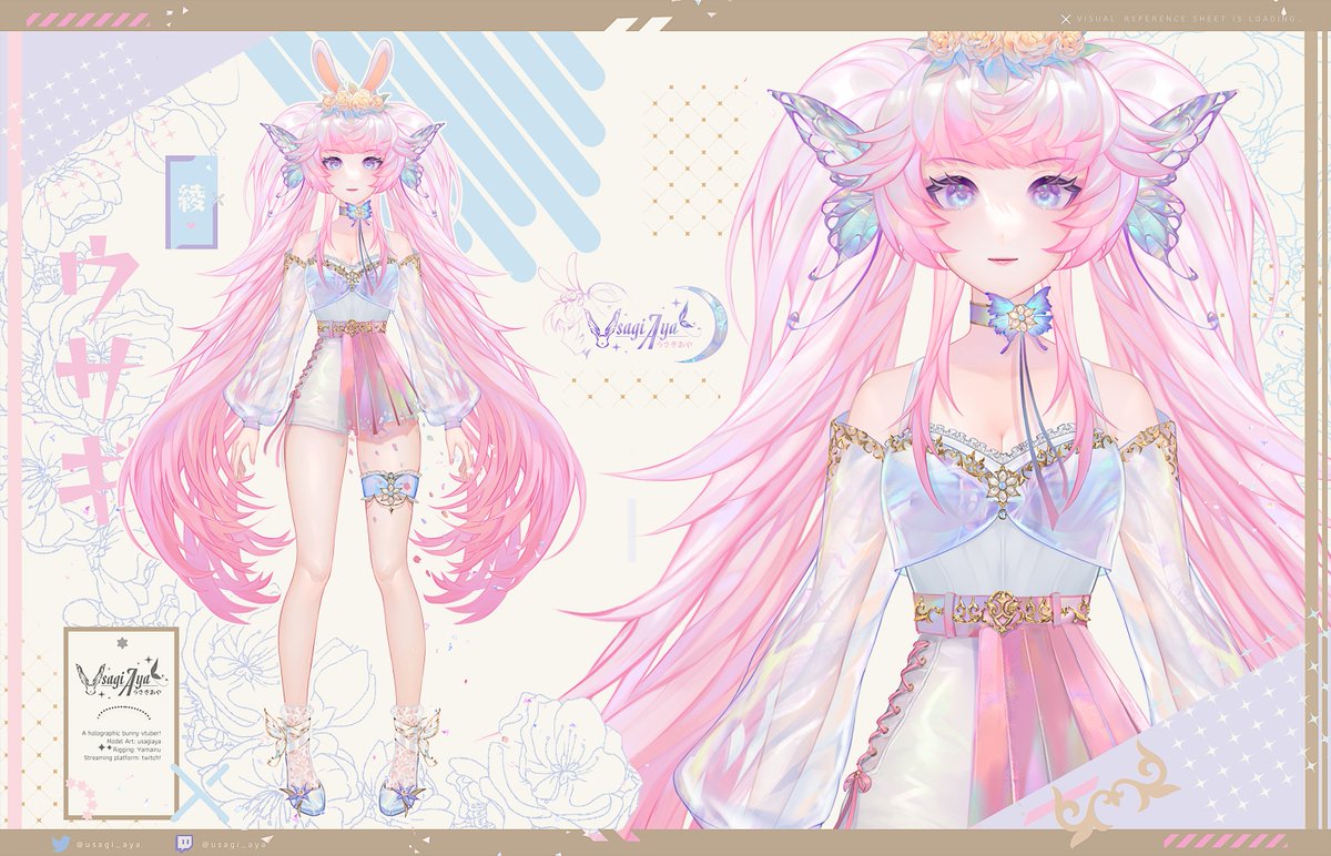 usagi_aya's tweet photo. I finished my vtuber model!~ I hope to debut soon, once my rigging will be done ^^
#VTuberEN #VTuberUprising #Vtuber https://t.co/RwGGMU2W7Q