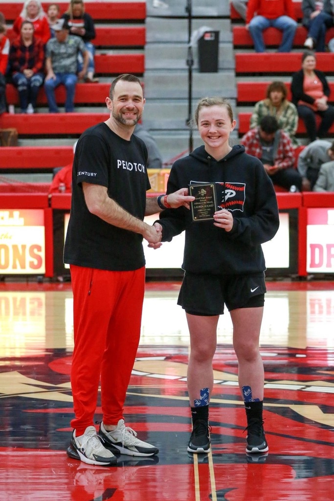 purcellhsdrgns's tweet photo. Lauren Holmes and Lincoln Eubank: PHS Athletes of the Month. Lauren is the daughter of Jennifer and Matt Holmes.   Lauren's favorite class is Leadership. Lincoln is the son of  Shelly and Mike Eubank. His favorite class is Pre-Engineering @ MATC. We are proud of their success! https://t.co/FADPULOHef