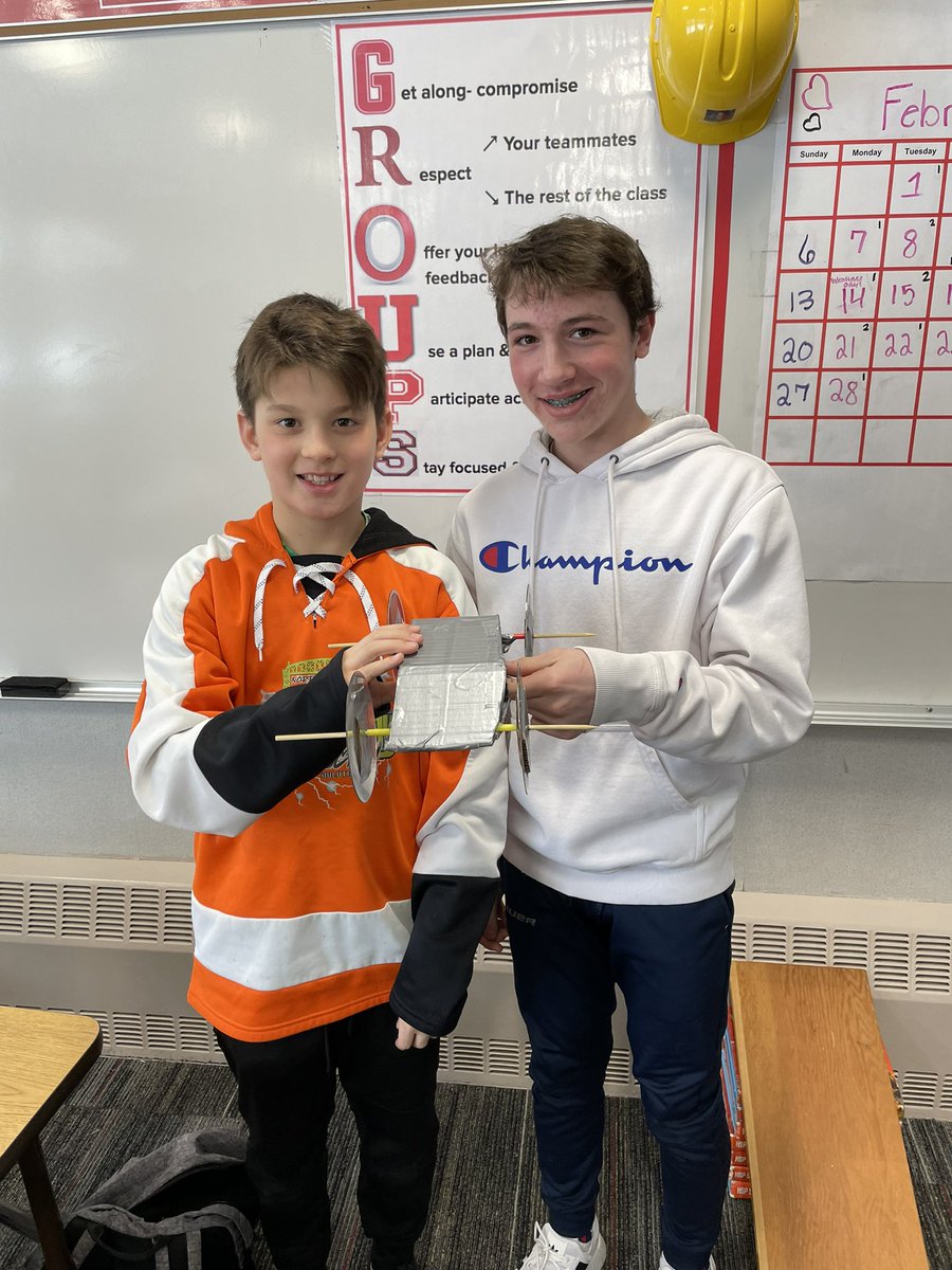 NordineTheTeach's tweet photo. The 4th annual “Schroe-Tona” car race continued this afternoon. In period five, Green Machine took the win for fastest car while Team Cyber Truck won the distance challenge #STEM @schroederms_gf https://t.co/aomHDfiXUZ