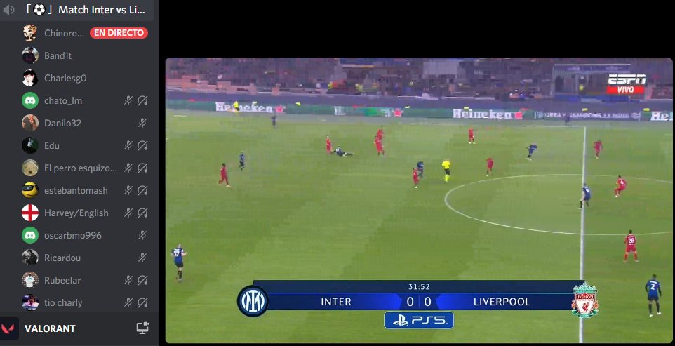 Charlesg0_'s tweet photo. Inter vs Liverpool en Discord
Todos invitados por si quieren verlo!
https://t.co/HEbhzDsGKr https://t.co/UNV8ChNG68