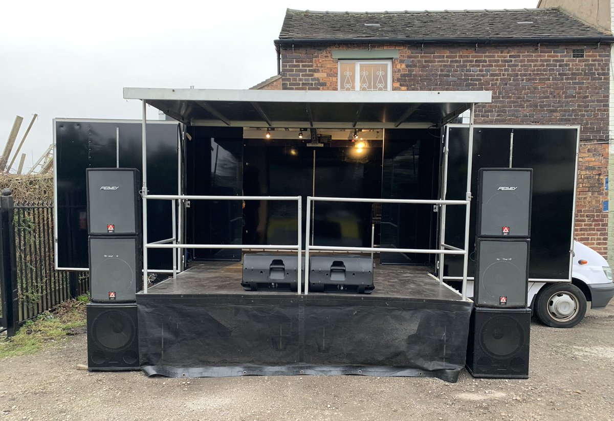 andyjones_dj's tweet photo. Outdoor stage coming together nicely….. got an outside event coming up and need a stage &amp; PA. DM for details https://t.co/oWPTOnvmoR