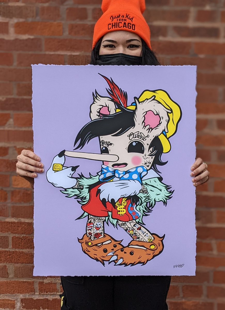 elloocurious's tweet photo. “Always Cursed” releases tomorrow at 12pm CT! 
.
The first print for All Star Press 2022 My Happy Place print series. 
.
Cheers to good vibes, wealth and health. Hope this piece brings happiness and good feels to your home and you ❤️ 
.
Online at https://t.co/85wMScjln1 https://t.co/fvQUpYS4tm